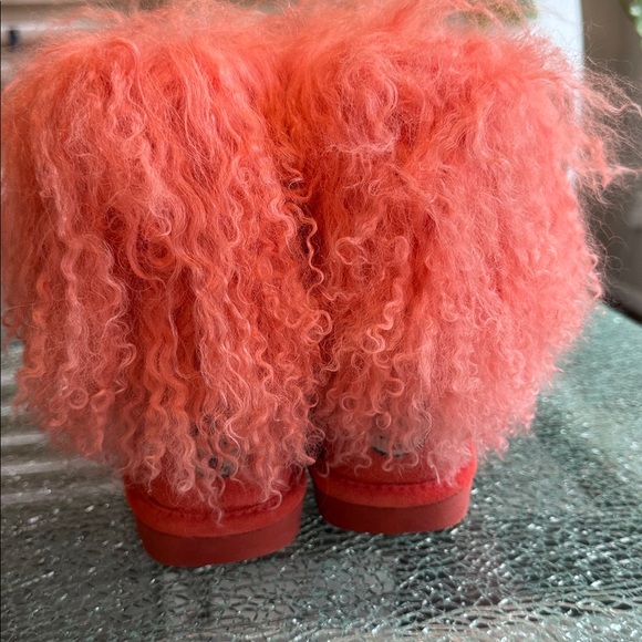 BearPaw Orange Suede Boots 8 - Picture 9 of 11